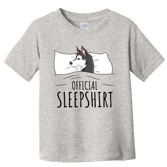 Husky Dog Sleep Funny Toddler T-Shirt