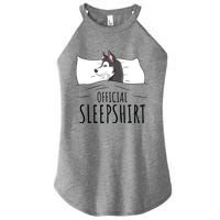 Husky Dog Sleep Funny Women's Perfect Tri Rocker Tank