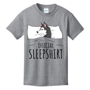 Husky Dog Sleep Funny Kids T-Shirt