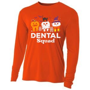 Halloween Dental Squad Teeth Funny Costume Dentist Gift Cooling Performance Long Sleeve Crew