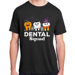 Halloween Dental Squad Teeth Funny Costume Dentist Gift Adult ChromaSoft Performance T-Shirt