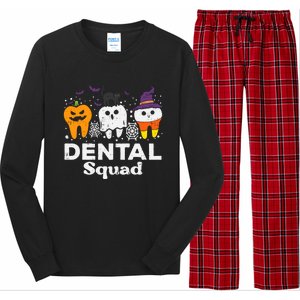 Halloween Dental Squad Teeth Funny Costume Dentist Gift Long Sleeve Pajama Set