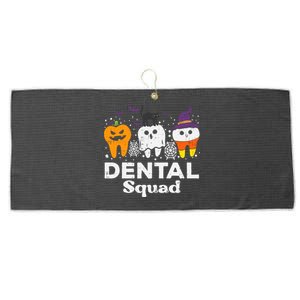 Halloween Dental Squad Teeth Funny Costume Dentist Gift Large Microfiber Waffle Golf Towel