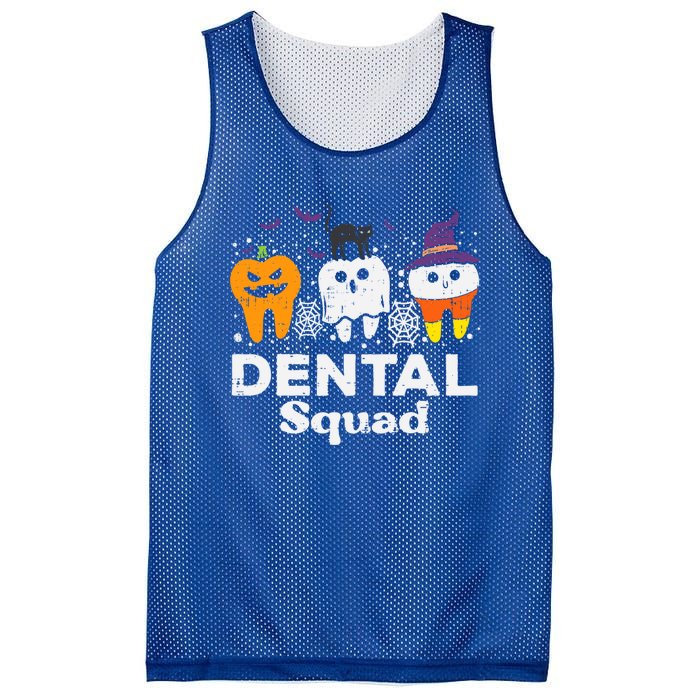 Halloween Dental Squad Teeth Funny Costume Dentist Gift Mesh Reversible Basketball Jersey Tank