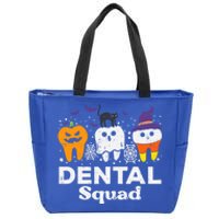 Halloween Dental Squad Teeth Funny Costume Dentist Gift Zip Tote Bag