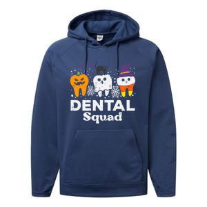 Halloween Dental Squad Teeth Funny Costume Dentist Gift Performance Fleece Hoodie