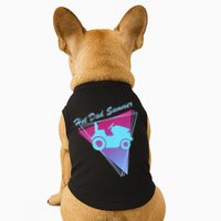 Hot Dad Summer Funny 80s Retro Riding Lawn Mower Doggie Tank