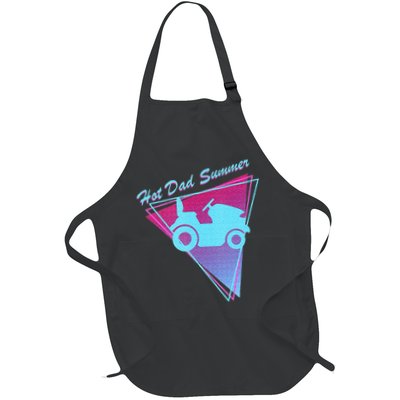Hot Dad Summer Funny 80s Retro Riding Lawn Mower Apron