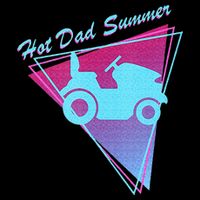 Hot Dad Summer Funny 80s Retro Riding Lawn Mower Sweatshirt