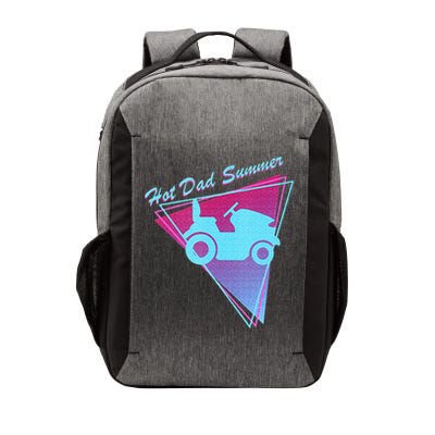 Hot Dad Summer Funny 80s Retro Riding Lawn Mower Vector Backpack