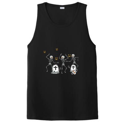 Halloween Dancing Skeleton PosiCharge Competitor Tank