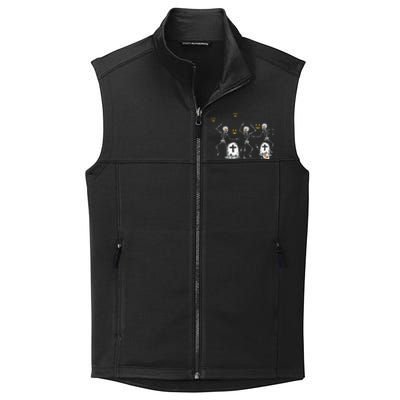 Halloween Dancing Skeleton Collective Smooth Fleece Vest