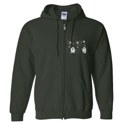 Halloween Dancing Skeleton Full Zip Hoodie