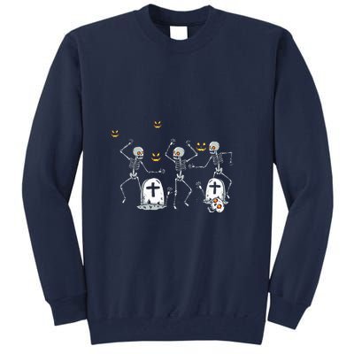 Halloween Dancing Skeleton Tall Sweatshirt