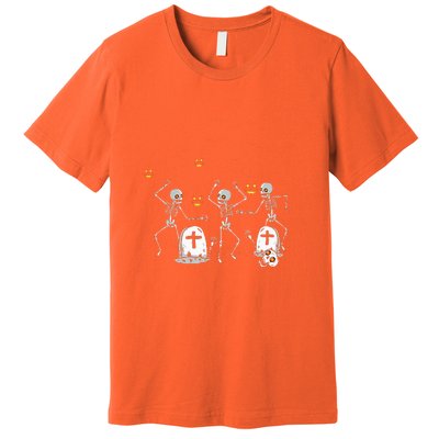 Halloween Dancing Skeleton Premium T-Shirt