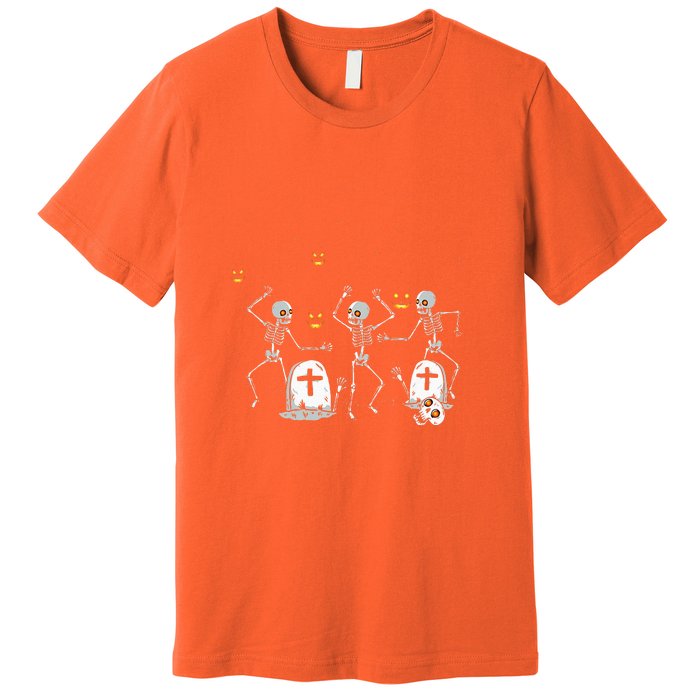 Halloween Dancing Skeleton Premium T-Shirt