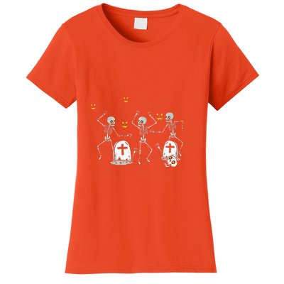 Halloween Dancing Skeleton Women's T-Shirt