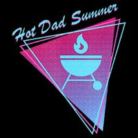 Hot Dad Summer Funny 80s Retro Vintage Charcoal Grill BBQ Backpack