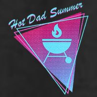 Hot Dad Summer Funny 80s Retro Vintage Charcoal Grill BBQ Hat