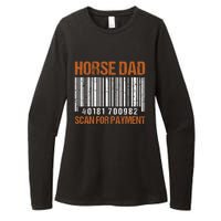 Horse Dad Scan For Payment Womens CVC Long Sleeve Shirt