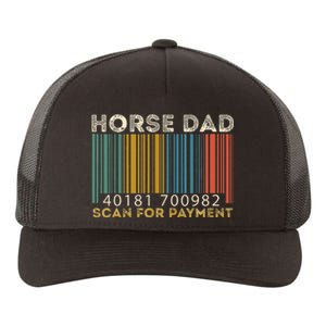 Horse Dad Scan For Payment Fathers Day Yupoong Adult 5-Panel Trucker Hat