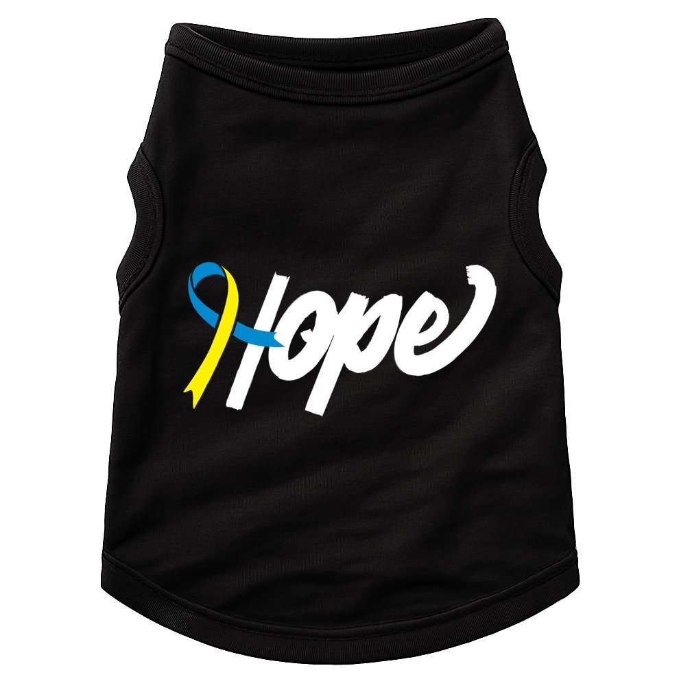 Hope Down Syndrome Awareness Ribbon Doggie Tank