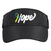 Hope Down Syndrome Awareness Ribbon Adult Drive Performance Visor