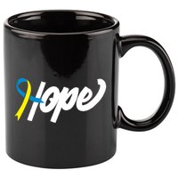 Hope Down Syndrome Awareness Ribbon 11oz C Handle Ceramic Mug