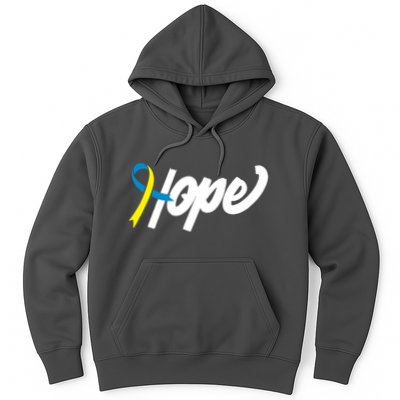 Hope Down Syndrome Awareness Ribbon Hoodie