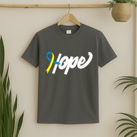 Hope Down Syndrome Awareness Ribbon T-Shirt