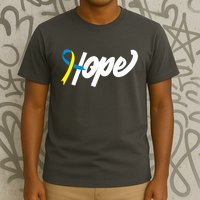 Hope Down Syndrome Awareness Ribbon T-Shirt