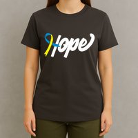 Hope Down Syndrome Awareness Ribbon T-Shirt