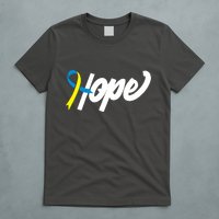 Hope Down Syndrome Awareness Ribbon T-Shirt