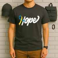 Hope Down Syndrome Awareness Ribbon T-Shirt