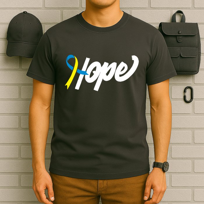 Hope Down Syndrome Awareness Ribbon T-Shirt