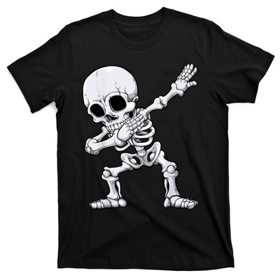 Halloween Dabbing Skeleton Skull Rib Cage Dab Dance T-Shirt