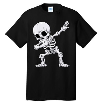 Halloween Dabbing Skeleton Skull Rib Cage Dab Dance Tall T-Shirt