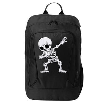 Halloween Dabbing Skeleton Skull Rib Cage Dab Dance City Backpack