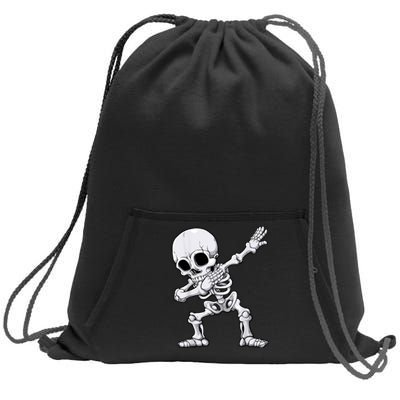 Halloween Dabbing Skeleton Skull Rib Cage Dab Dance Sweatshirt Cinch Pack Bag