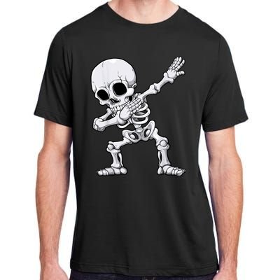 Halloween Dabbing Skeleton Skull Rib Cage Dab Dance Adult ChromaSoft Performance T-Shirt