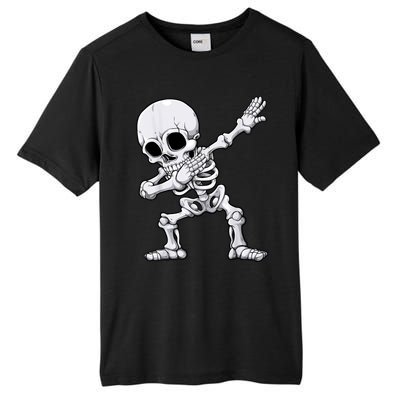 Halloween Dabbing Skeleton Skull Rib Cage Dab Dance Tall Fusion ChromaSoft Performance T-Shirt