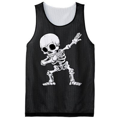 Halloween Dabbing Skeleton Skull Rib Cage Dab Dance Mesh Reversible Basketball Jersey Tank