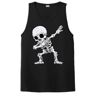 Halloween Dabbing Skeleton Skull Rib Cage Dab Dance PosiCharge Competitor Tank