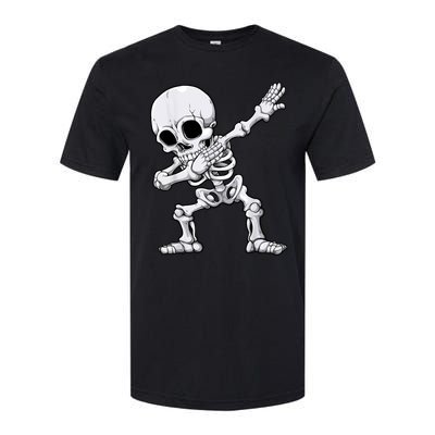 Halloween Dabbing Skeleton Skull Rib Cage Dab Dance Softstyle CVC T-Shirt