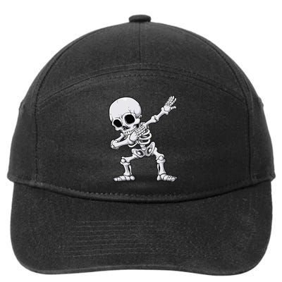 Halloween Dabbing Skeleton Skull Rib Cage Dab Dance 7-Panel Snapback Hat