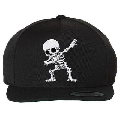 Halloween Dabbing Skeleton Skull Rib Cage Dab Dance Wool Snapback Cap