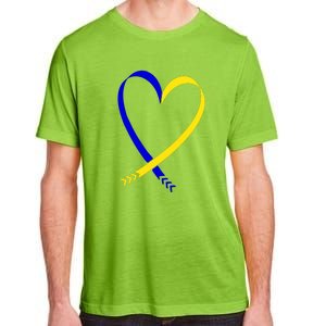 Heart Down Syndrome Awareness Gift Adult ChromaSoft Performance T-Shirt