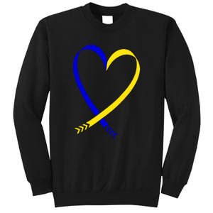 Heart Down Syndrome Awareness Gift Sweatshirt