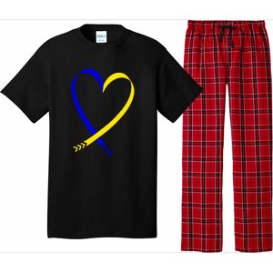 Heart Down Syndrome Awareness Gift Pajama Set