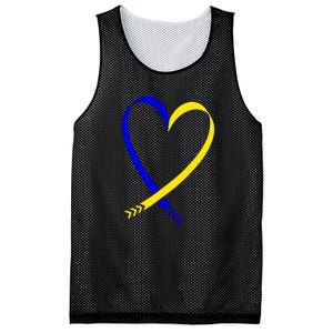 Heart Down Syndrome Awareness Gift Mesh Reversible Basketball Jersey Tank